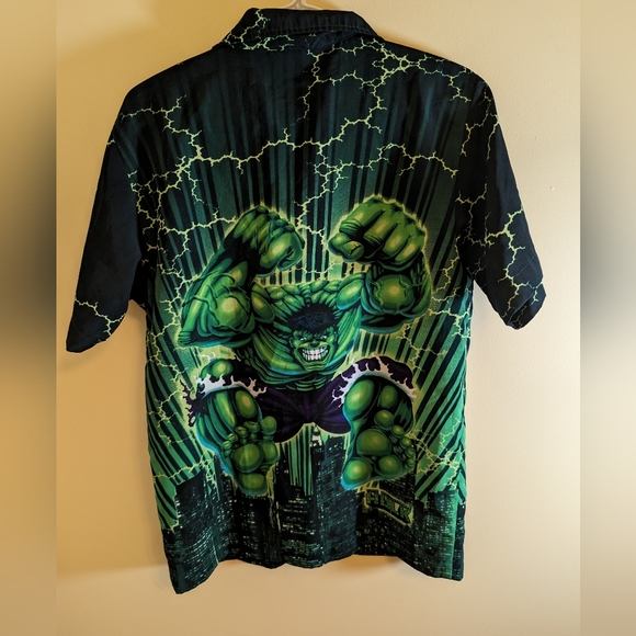 2002 Hulk Button Up Shirt - Picture 2 of 3